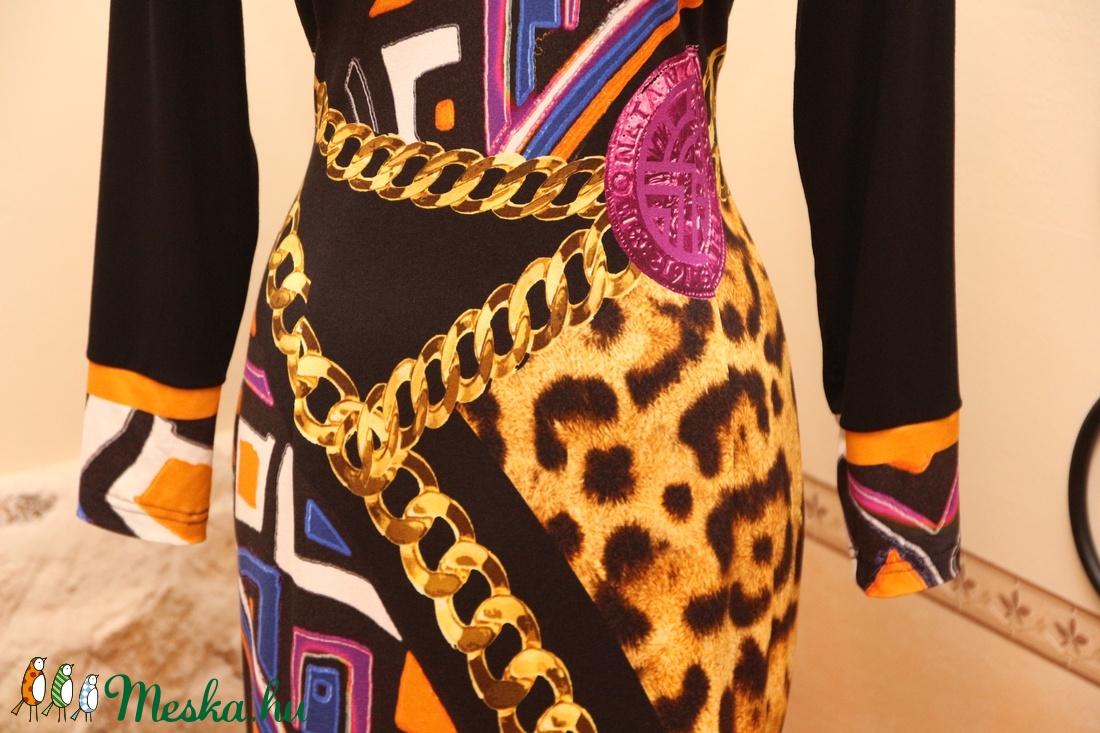 Láncmintás, egzotikus alkalmi ruha -  - Meska.hu