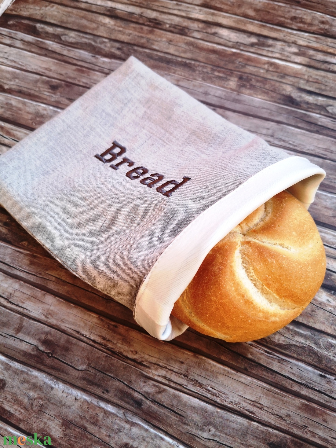  Snackbag bread hímzett, facsipesszel - újraszalvéta - táska & tok - uzsonna- & ebéd tartó - szendvics csomagoló - Meska.hu