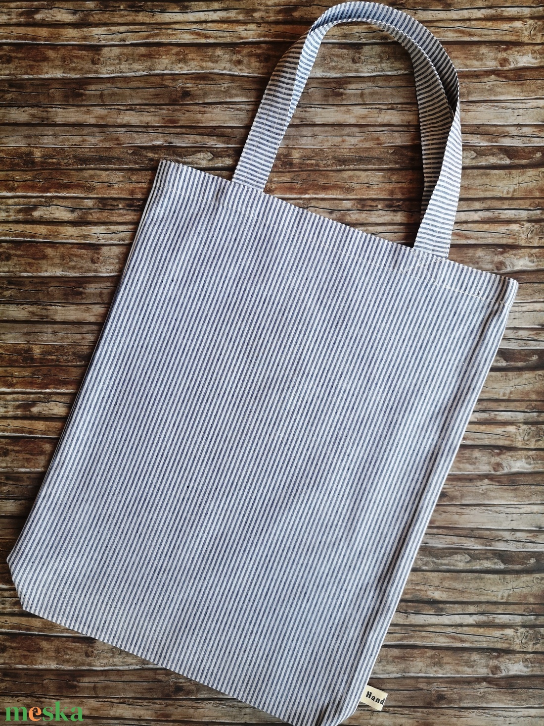 Kék -fehér csíkos klasszikus vászon bevásárló táska - szatyor Zero Waste - táska & tok - bevásárlás & shopper táska - shopper, textiltáska, szatyor - Meska.hu Kék -fehér csíkos klasszikus vászon bevásárló táska - szatyor Zero Waste - táska & tok - bevásárlás & shopper táska - shopper, textiltáska, szatyor - Meska.hu