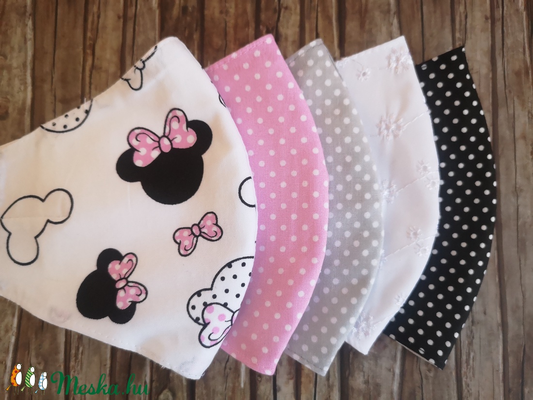5 db Mickey egeres, madeira, pöttyös maszk, pamut szájmaszk, arcmaszk - női - női - Meska.hu 5 db Mickey egeres, madeira, pöttyös maszk, pamut szájmaszk, arcmaszk - női - női - Meska.hu