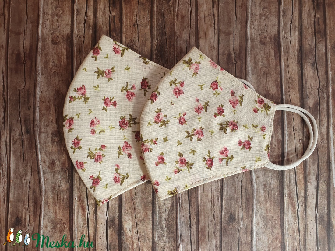 Anya -lánya, testvér virágos kétrétegű arcmaszk, maszk szett - női - női - Meska.hu