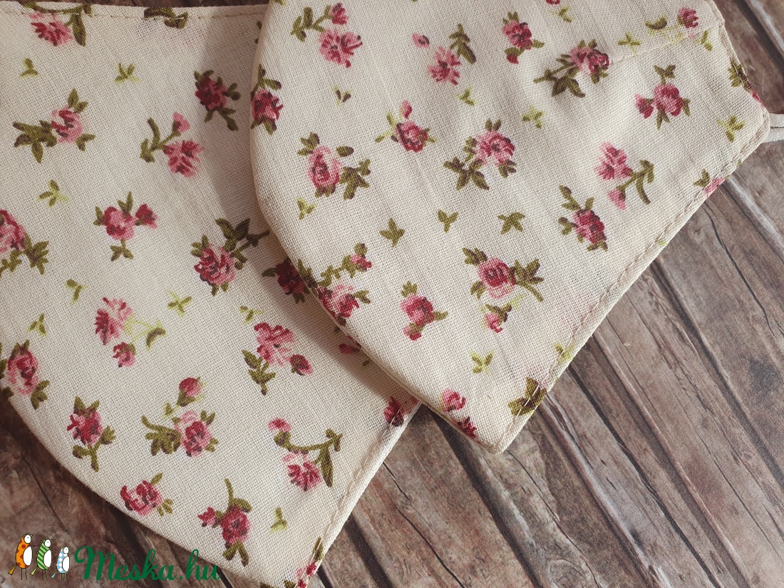 Anya -lánya, testvér virágos kétrétegű arcmaszk, maszk szett - női - női - Meska.hu