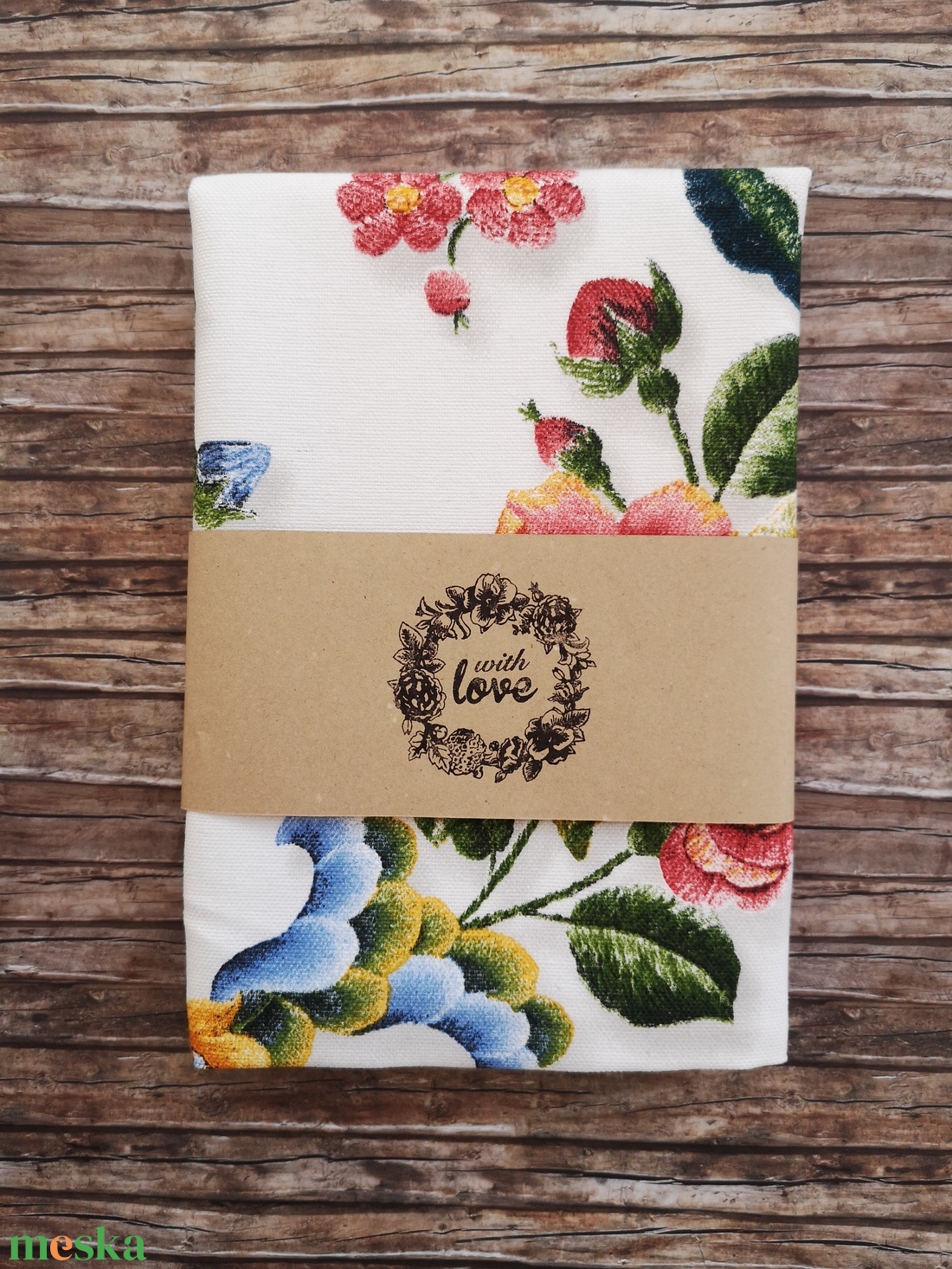 Hímzett virág mintás kenyeres zsák Zero Waste - táska & tok - bevásárlás & shopper táska - kenyeres zsák - Meska.hu
