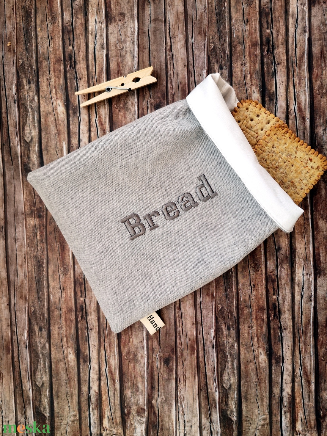 Snackbag Bread hímzett, facsipesszel - újraszalvéta Zero Waste - táska & tok - uzsonna- & ebéd tartó - szendvics csomagoló - Meska.hu Snackbag Bread hímzett, facsipesszel - újraszalvéta Zero Waste - táska & tok - uzsonna- & ebéd tartó - szendvics csomagoló - Meska.hu
