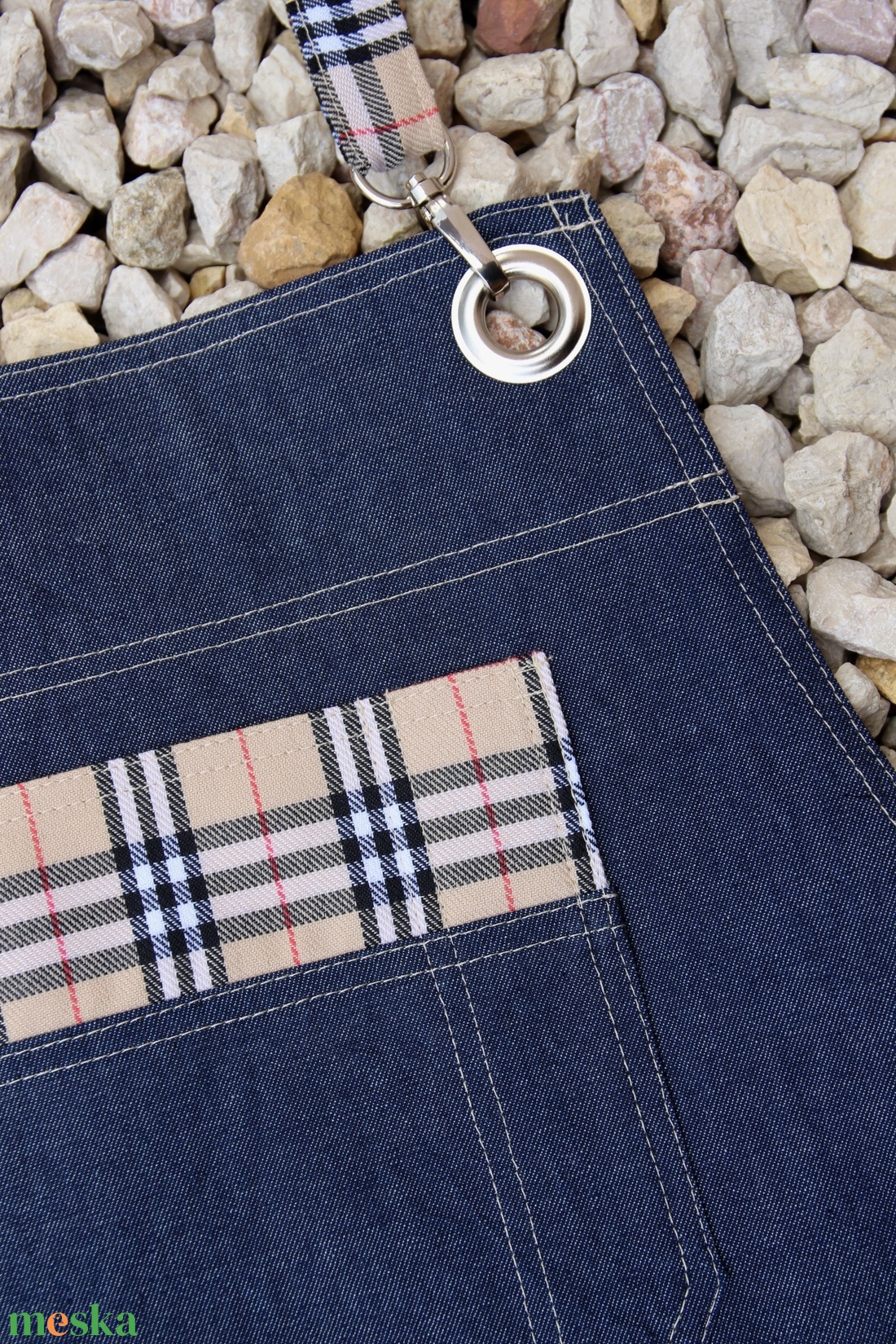Burberry + Farmer kötény- Urban style  - otthon & életmód - konyhafelszerelés, tálalás - konyhai textil - kötény - Meska.hu