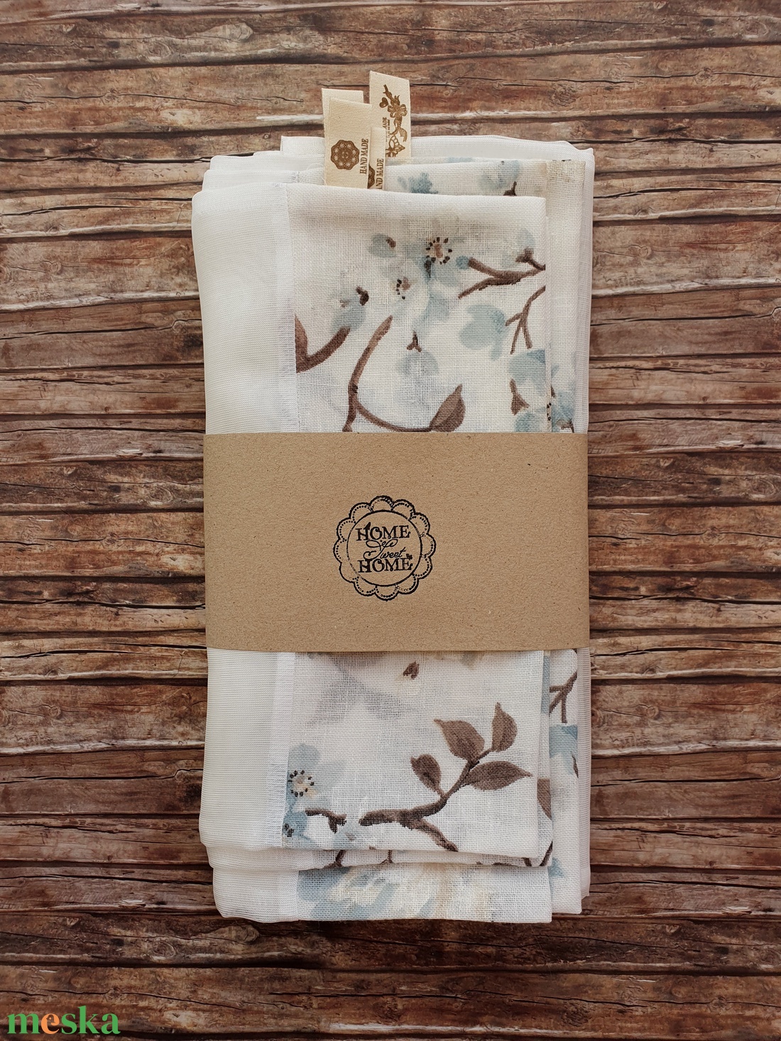Cseresznyevirágzás öko tasak szett 4 darabos Zero Waste - táska & tok - bevásárlás & shopper táska - zöldség/gyümölcs zsák - Meska.hu