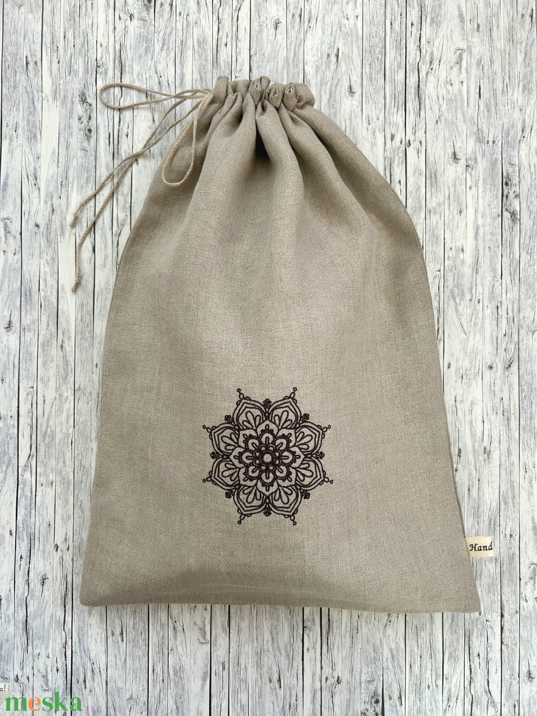 Mandala mintás hímzett lenvászon kenyeres zsák Zero Waste - táska & tok - bevásárlás & shopper táska - kenyeres zsák - Meska.hu Mandala mintás hímzett lenvászon kenyeres zsák Zero Waste - táska & tok - bevásárlás & shopper táska - kenyeres zsák - Meska.hu