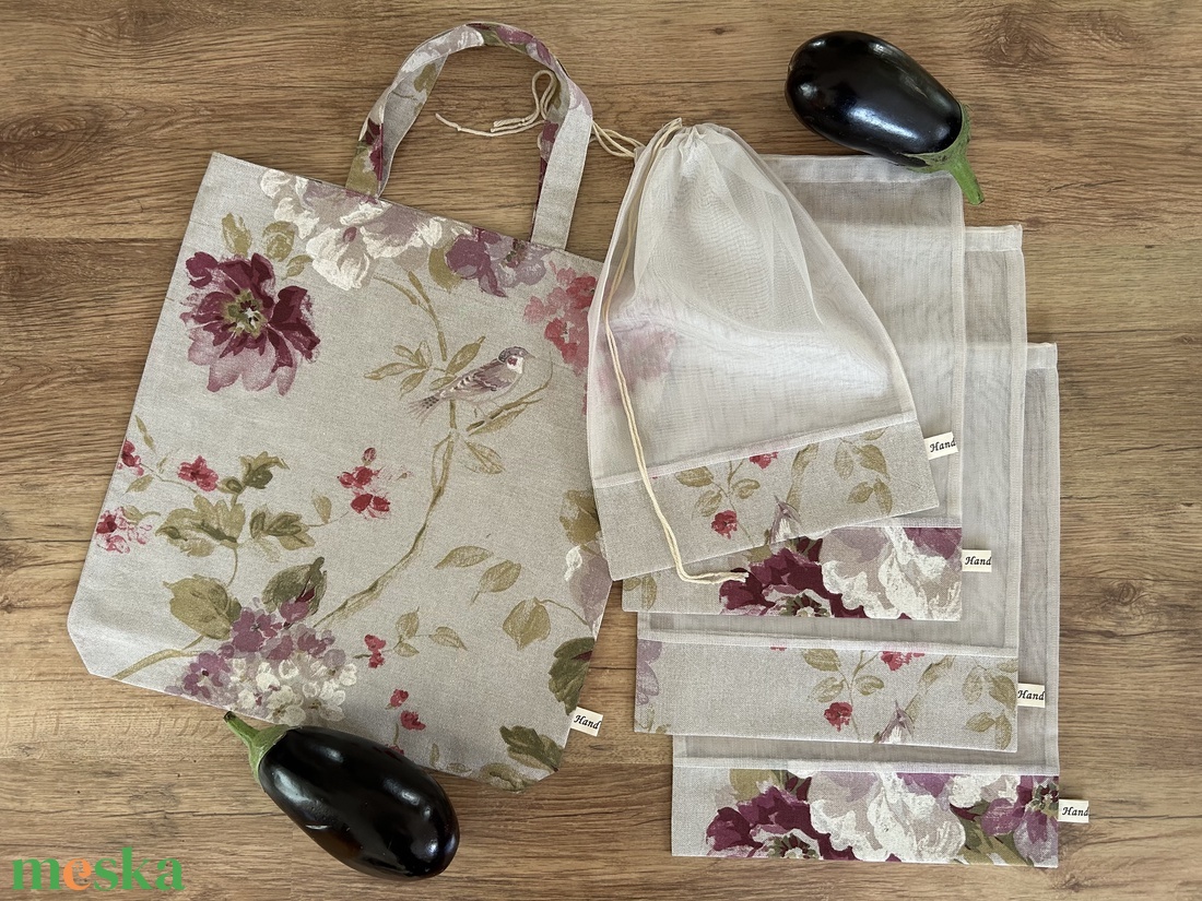 Madaras, virágos bevásárló szett, táska, öko tasak, Zerowaste - táska & tok - bevásárlás & shopper táska - shopper, textiltáska, szatyor - Meska.hu Madaras, virágos bevásárló szett, táska, öko tasak, Zerowaste - táska & tok - bevásárlás & shopper táska - shopper, textiltáska, szatyor - Meska.hu