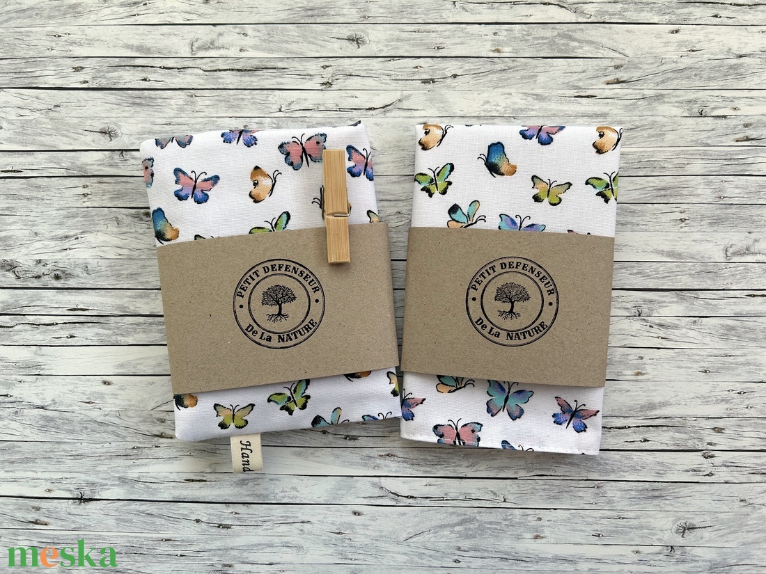 Pillangós újraszalvéta + snackbag - Zero Waste szett - táska & tok - uzsonna- & ebéd tartó - szendvics csomagoló - Meska.hu Pillangós újraszalvéta + snackbag - Zero Waste szett - táska & tok - uzsonna- & ebéd tartó - szendvics csomagoló - Meska.hu