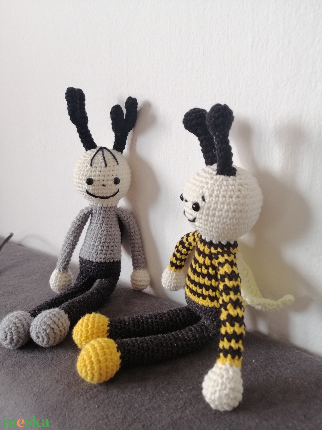 Bogyó és Babóca; Baltazár a méhecske és Vendel a szarvasbogár - játék & sport - plüssállat & játékfigura - más figura - Meska.hu