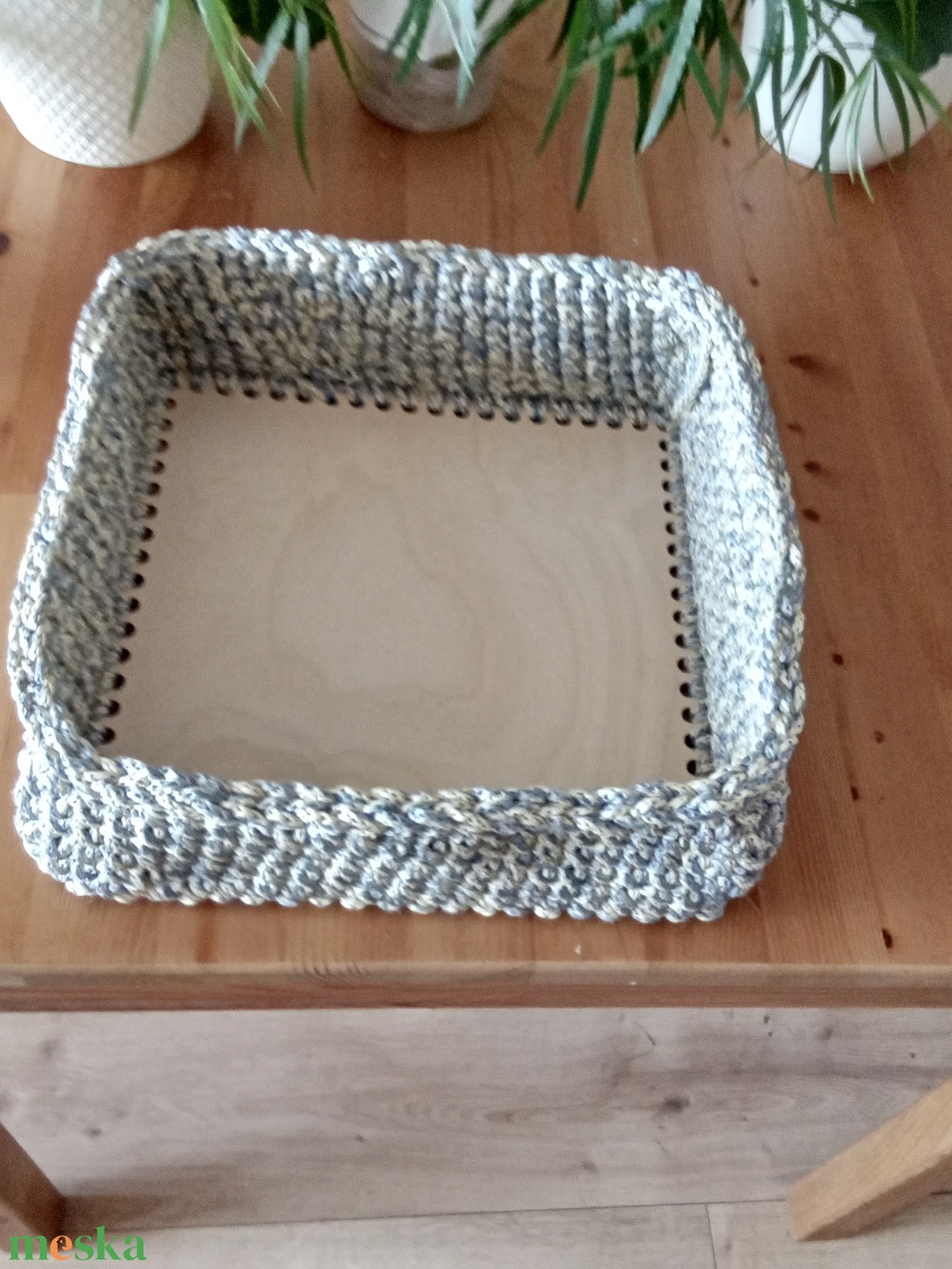 Nagy horgolt kosár 01 - táska & tok - kosár - Meska.hu