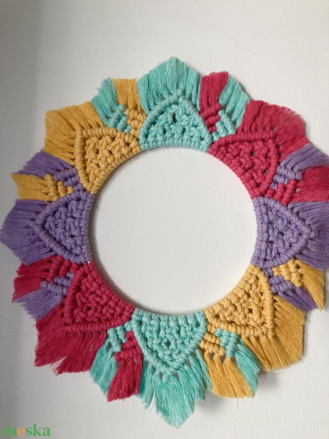 Mandala vibráló ajtódísz vagy falidísz - otthon & életmód - dekoráció - fali és függő dekoráció - falra akasztható dekor - Meska.hu