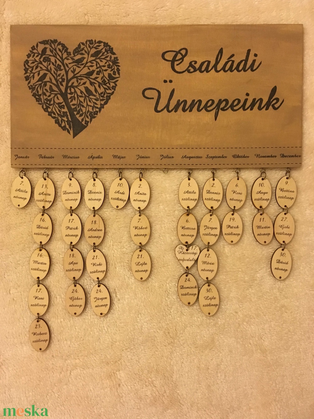 Családi ünnepek tábla - otthon & életmód - dekoráció - fali és függő dekoráció - falra akasztható dekor - Meska.hu Családi ünnepek tábla - otthon & életmód - dekoráció - fali és függő dekoráció - falra akasztható dekor - Meska.hu