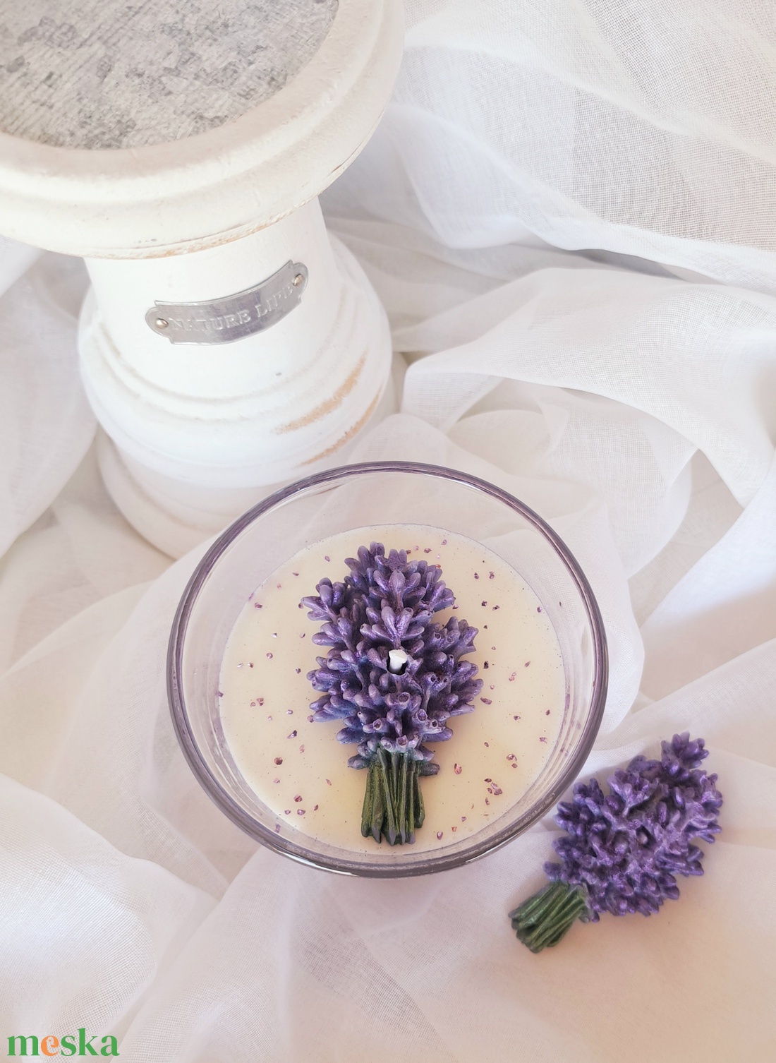 Levendulás Illatgyertya - otthon & életmód - gyertya, illat, aroma - aromalámpa - Meska.hu