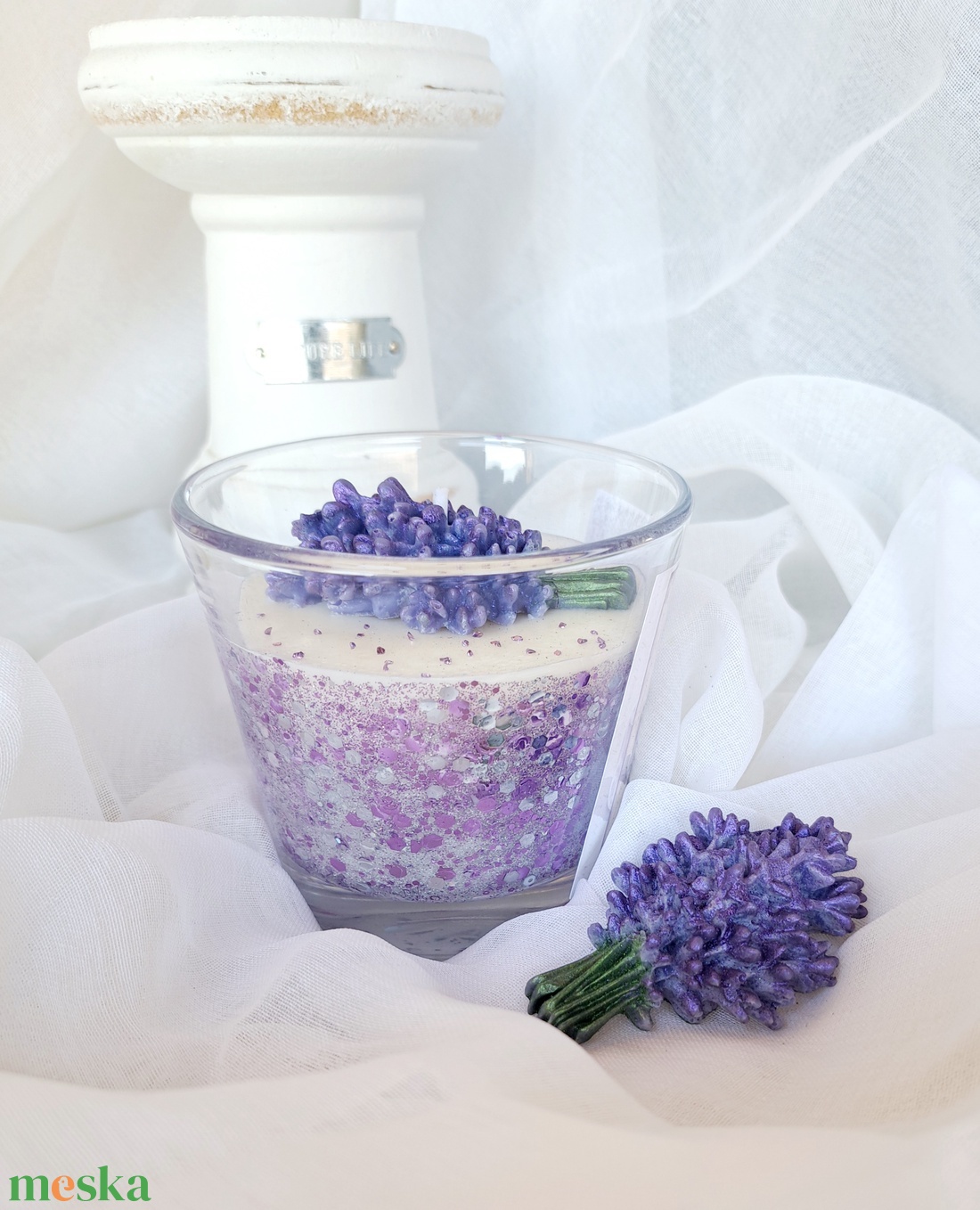 Levendulás Illatgyertya - otthon & életmód - gyertya, illat, aroma - aromalámpa - Meska.hu