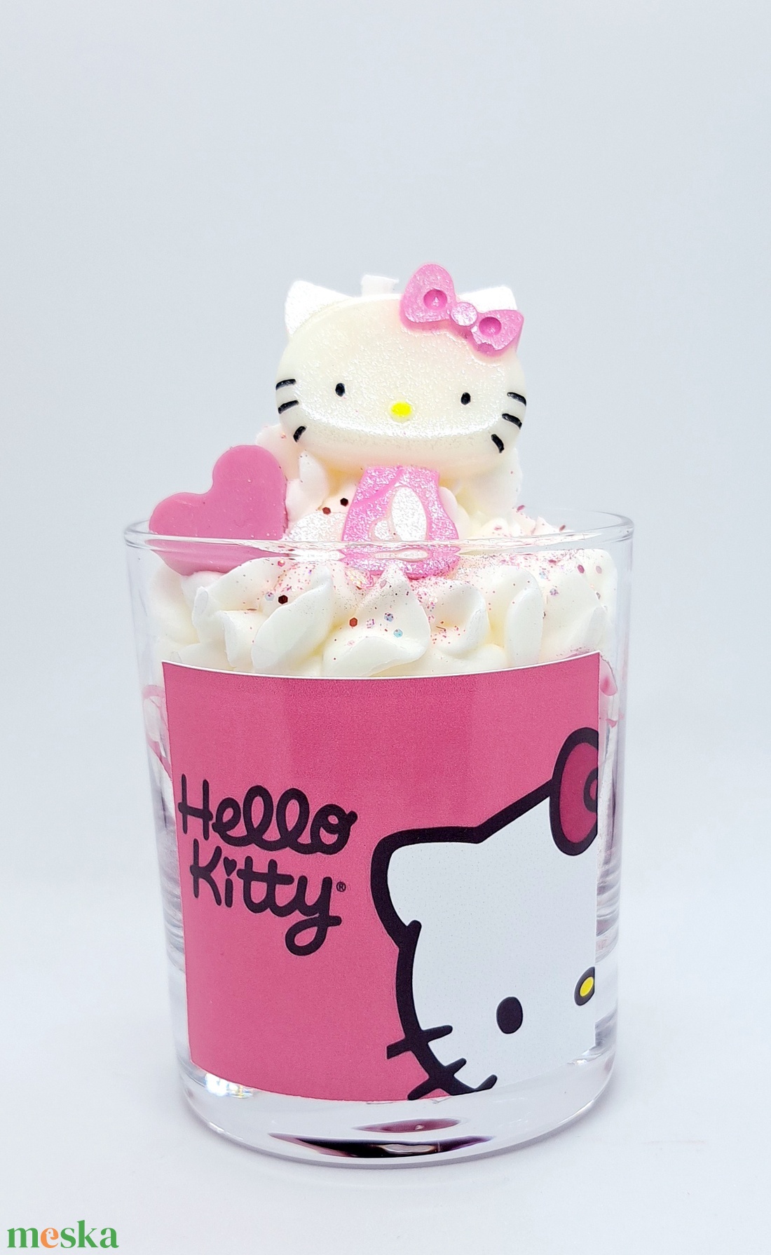 Hello Kitty Szójaviasz gyertya - kellékek & szerszámok - dekorációs kellékek - dekorációs gyertya - Meska.hu