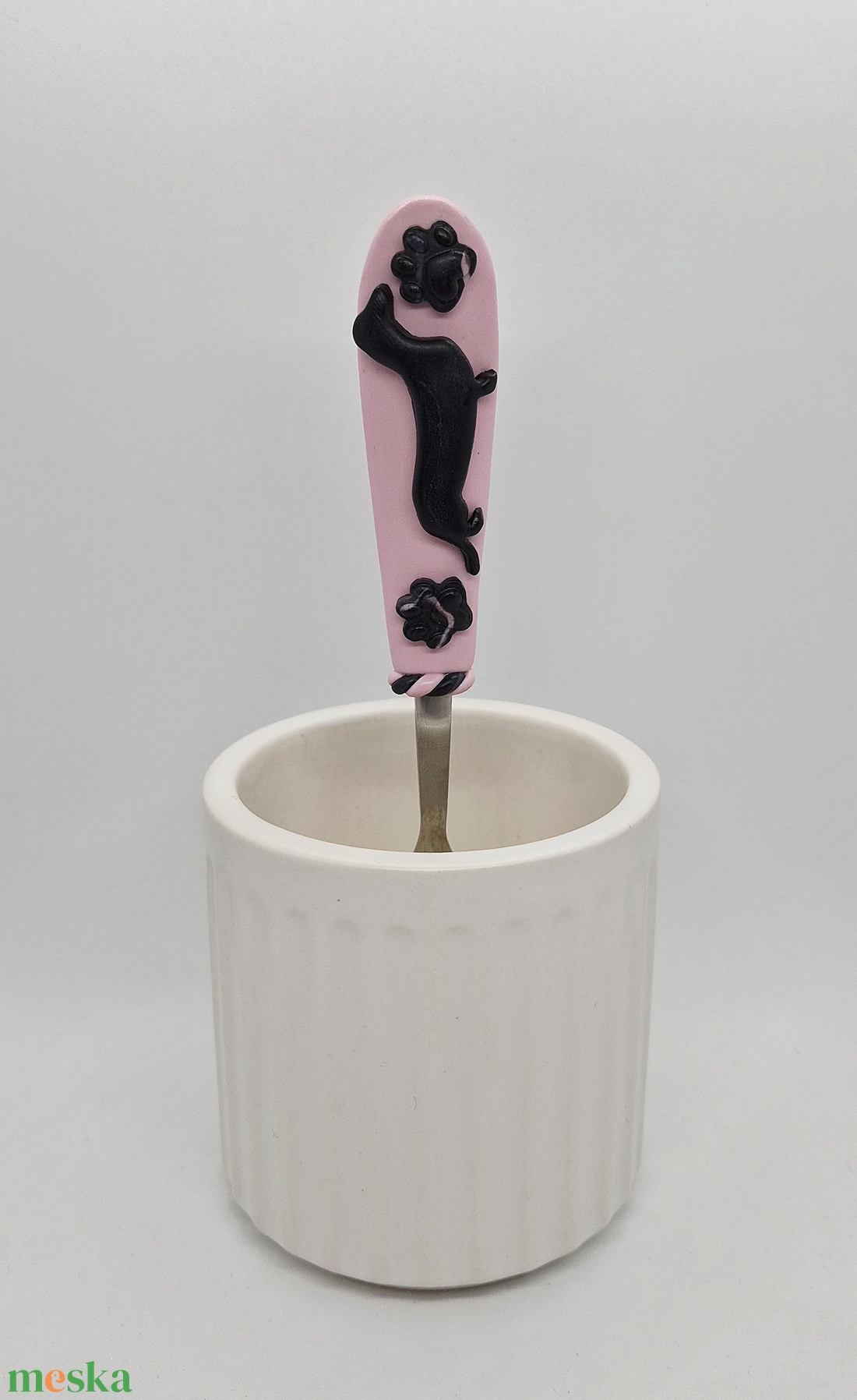 Tacsis polymer clay kanál - otthon & életmód - konyhafelszerelés, tálalás - tálalás - kanál & villa - Meska.hu