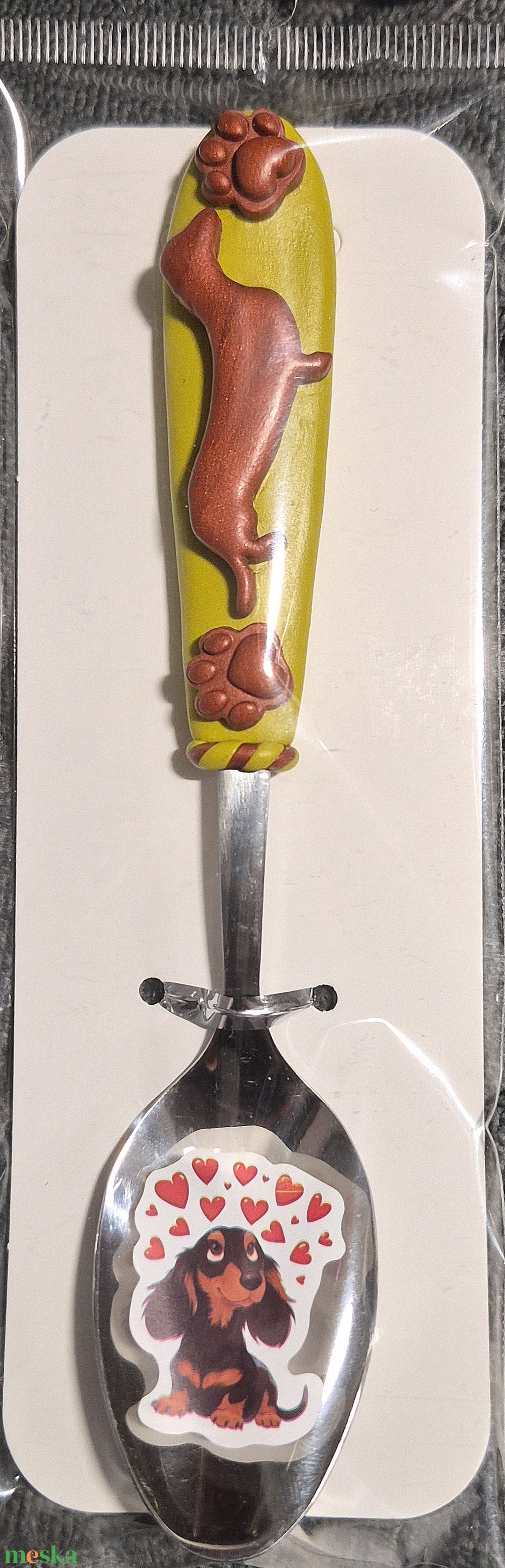 Tacsis polymer clay kanál - otthon & életmód - konyhafelszerelés, tálalás - tálalás - kanál & villa - Meska.hu