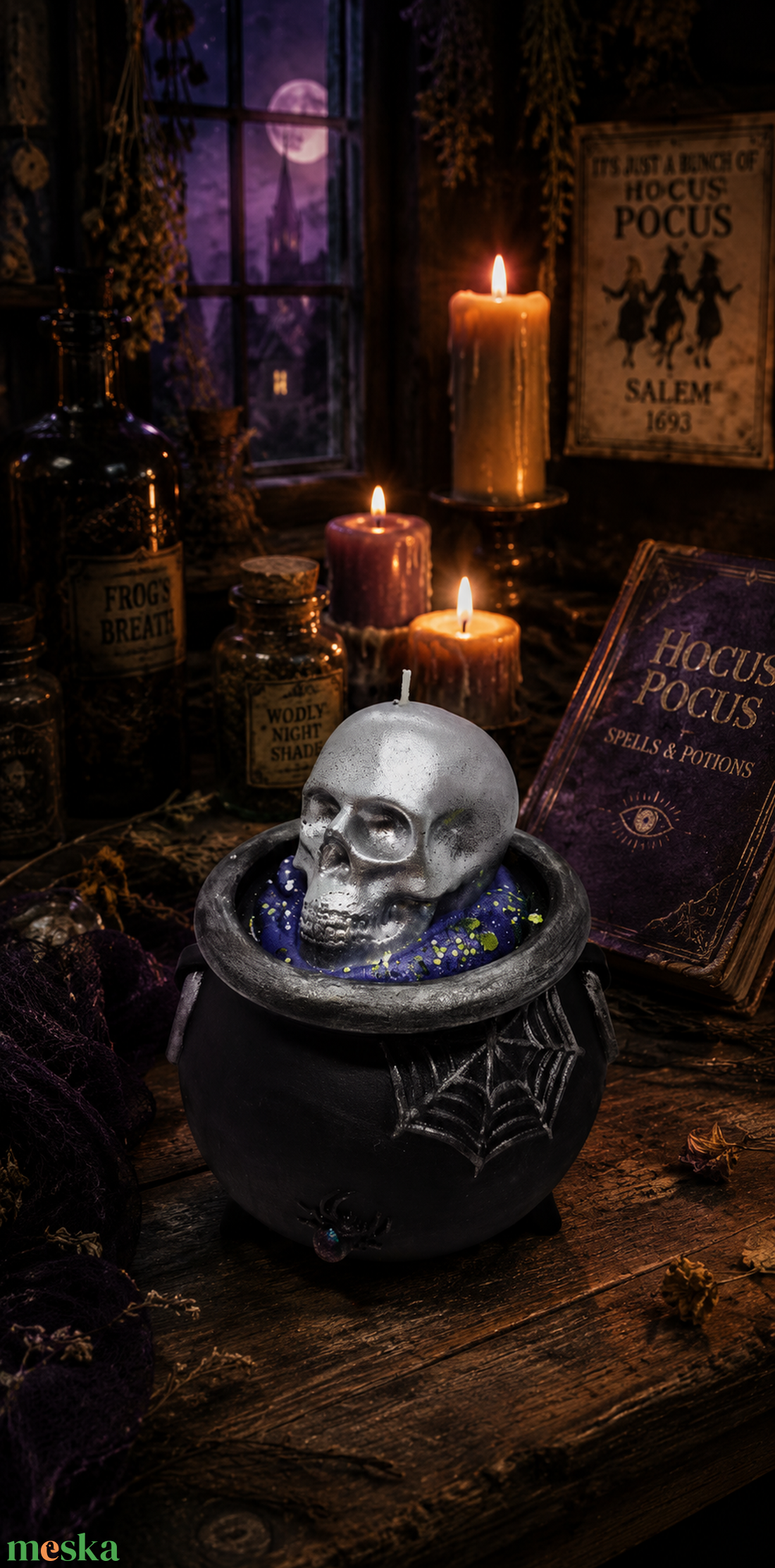 Halloween gyertya - otthon & életmód - gyertya, illat, aroma - aromalámpa - Meska.hu