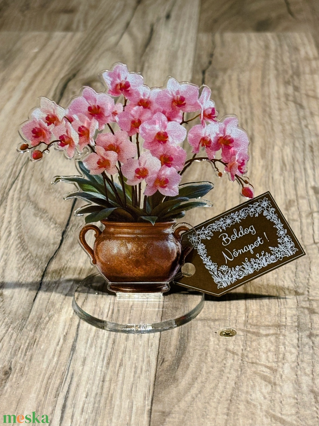 Nőnapi akril virág rózsa és Orchidea - otthon & életmód - dekoráció - virágdísz és tartó - virágbox, virágdoboz - Meska.hu Nőnapi akril virág rózsa és Orchidea - otthon & életmód - dekoráció - virágdísz és tartó - virágbox, virágdoboz - Meska.hu
