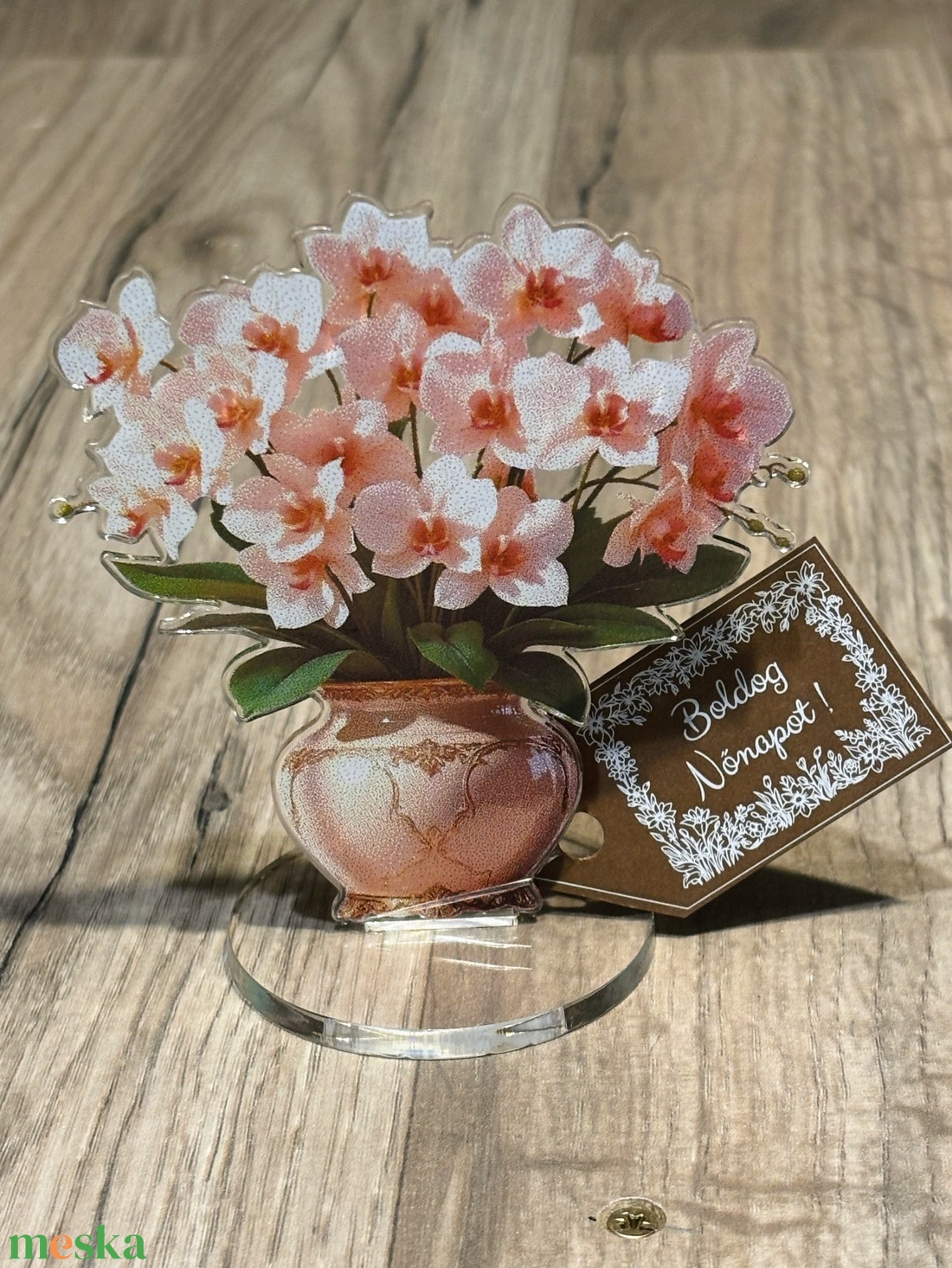 Nőnapi akril virág rózsa és Orchidea - otthon & életmód - dekoráció - virágdísz és tartó - virágbox, virágdoboz - Meska.hu Nőnapi akril virág rózsa és Orchidea - otthon & életmód - dekoráció - virágdísz és tartó - virágbox, virágdoboz - Meska.hu