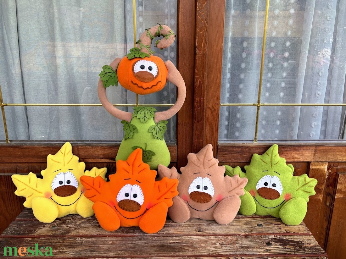 Őszi dekoráció tök - otthon & életmód - dekoráció - halloween - halloweeni figurák - Meska.hu
