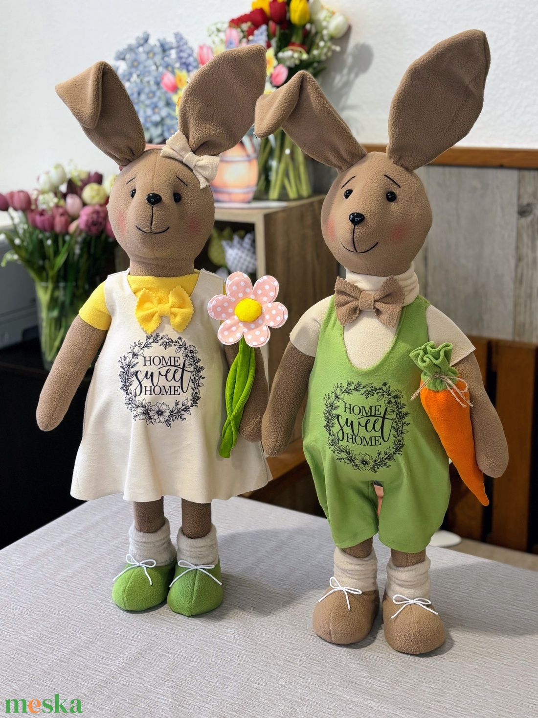 Álló húsvéti nyuszi - kellékek & szerszámok - dekorációs kellékek - figurák - Meska.hu