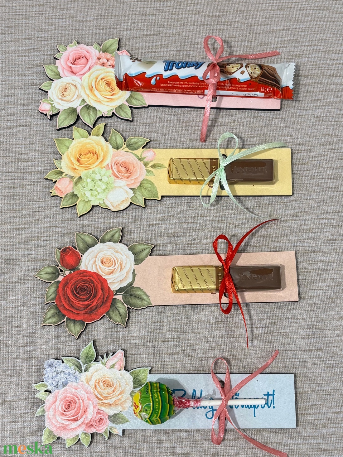 Nőnapi csoki átadó könyvjelző  - könyv & zene - könyvjelző - Meska.hu