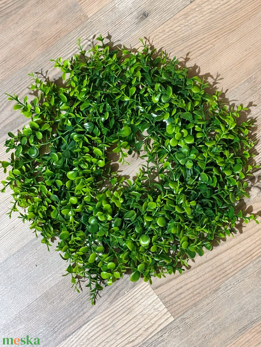 Műzőld kopogtató 30 cm  - kellékek & szerszámok - dekorációs kellékek - koszorú, koszorúalap - Meska.hu