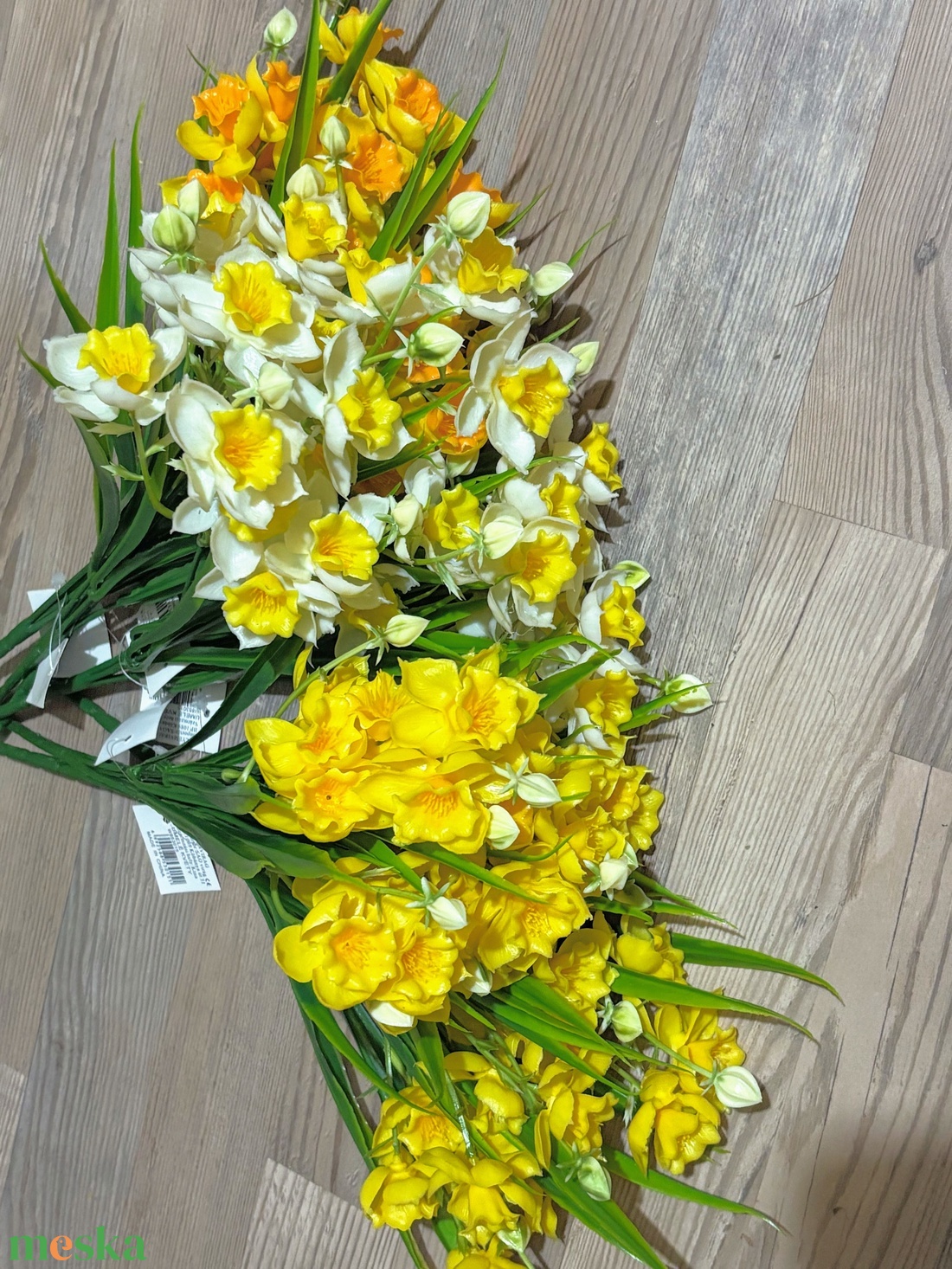 Nárcisz csokor gumi 35 cm - otthon & életmód - virágdekoráció - virágdíszek - asztali virágdísz - Meska.hu