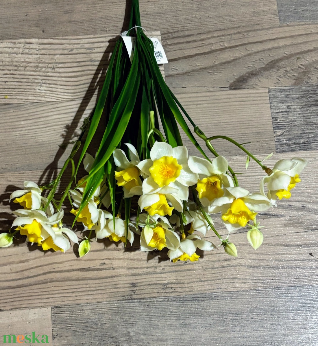 Nárcisz csokor gumi 35 cm - otthon & életmód - virágdekoráció - virágdíszek - asztali virágdísz - Meska.hu