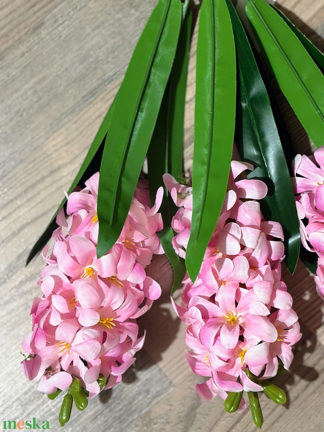 Jácint szálas selyem - otthon & életmód - virágdekoráció - virágdíszek - asztali virágdísz - Meska.hu