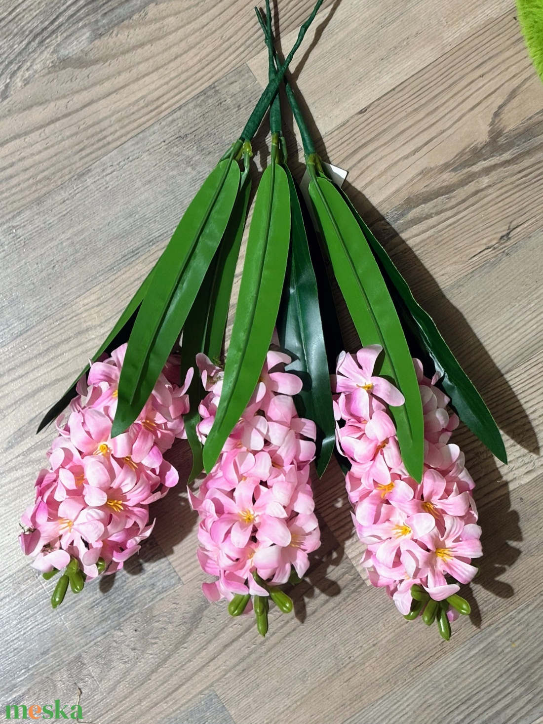 Jácint szálas selyem - otthon & életmód - virágdekoráció - virágdíszek - asztali virágdísz - Meska.hu