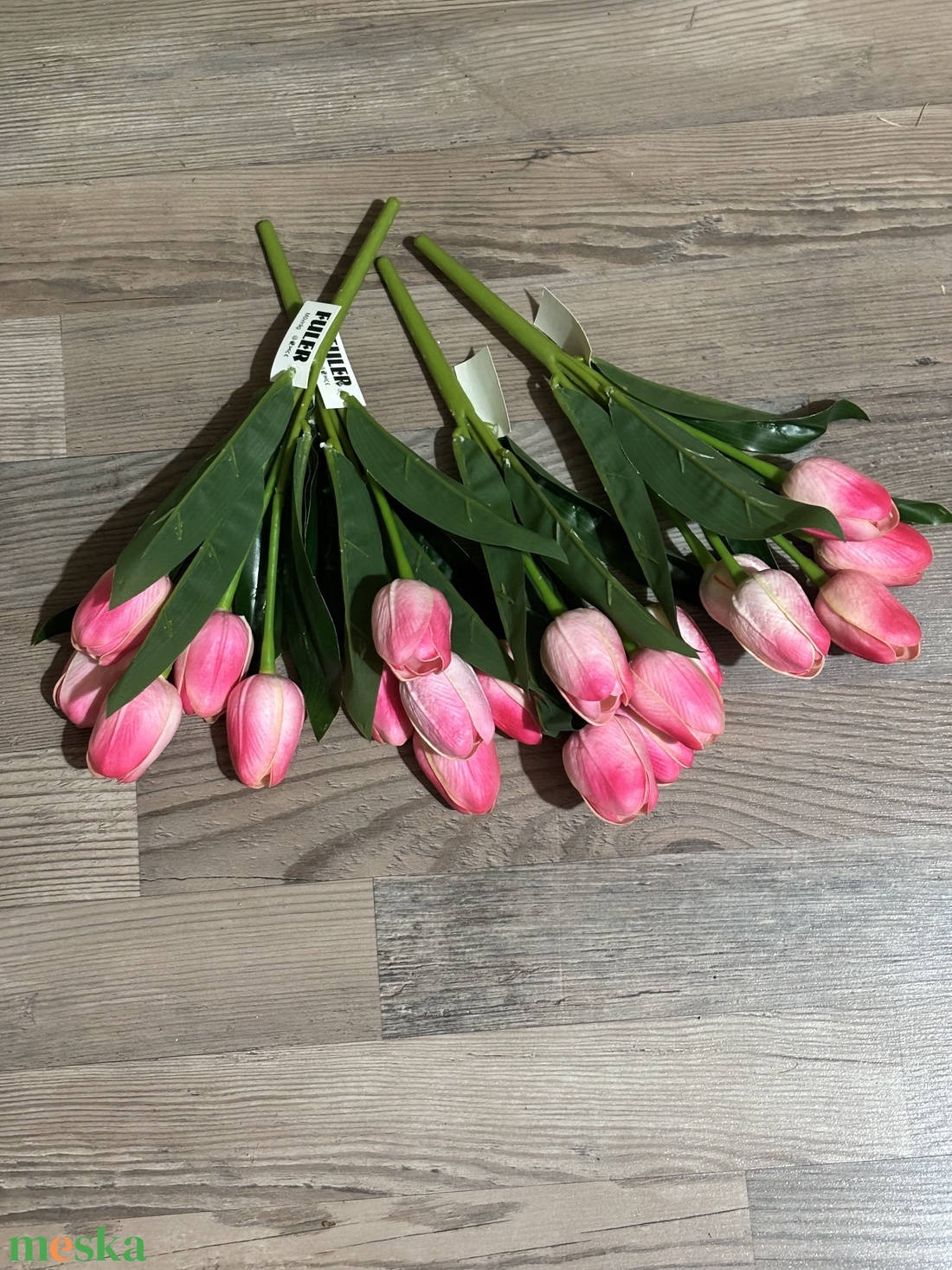 Gumi tulipán kis csokros  - otthon & életmód - virágdekoráció - virágdíszek - dekor koszorúk, kopogtatók - Meska.hu