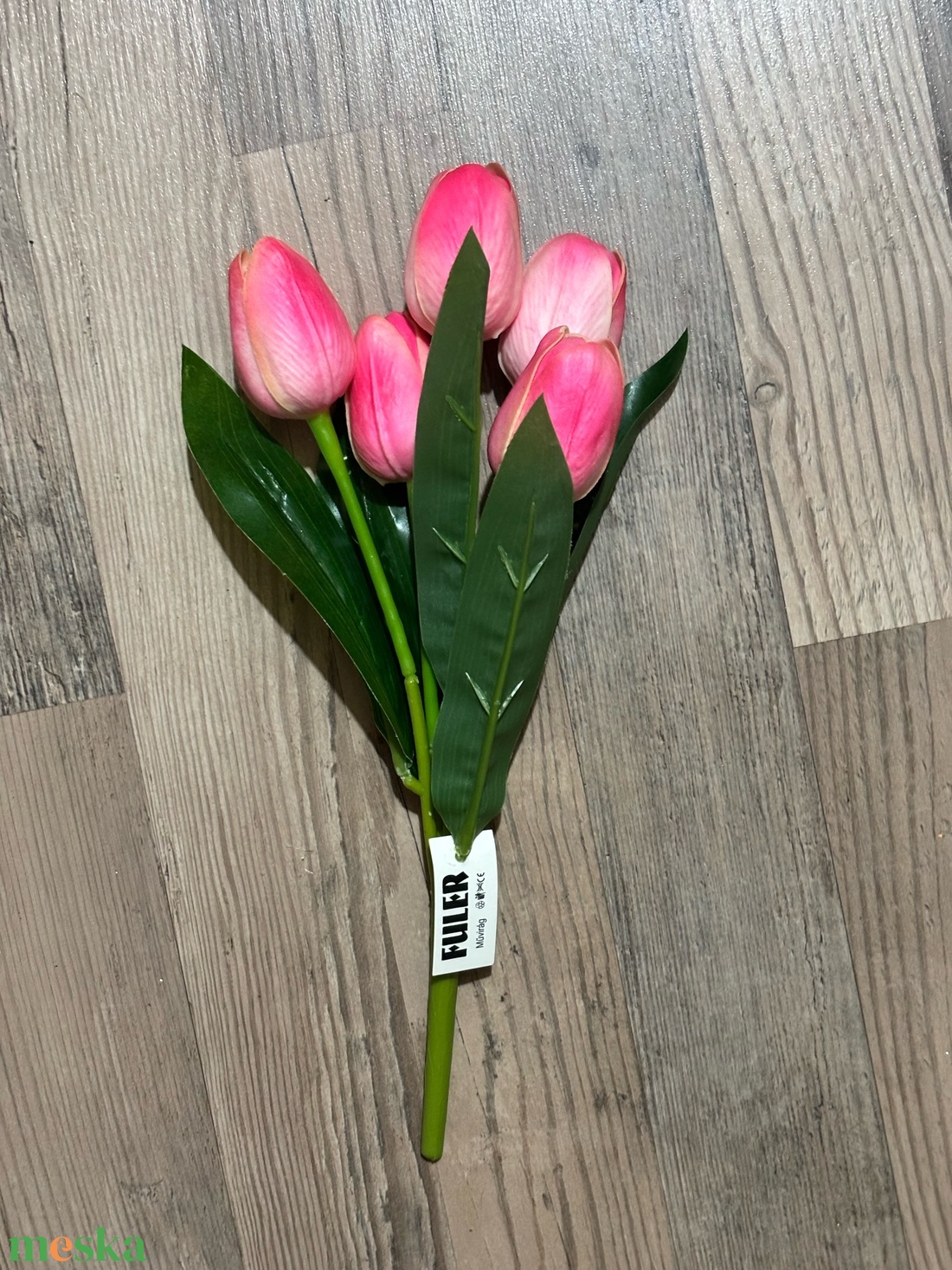 Gumi tulipán kis csokros  - otthon & életmód - virágdekoráció - virágdíszek - dekor koszorúk, kopogtatók - Meska.hu