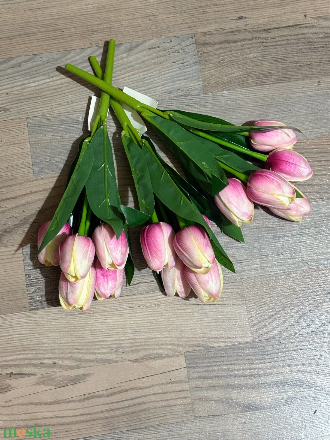 Gumi tulipán kis csokros  - otthon & életmód - virágdekoráció - virágdíszek - dekor koszorúk, kopogtatók - Meska.hu