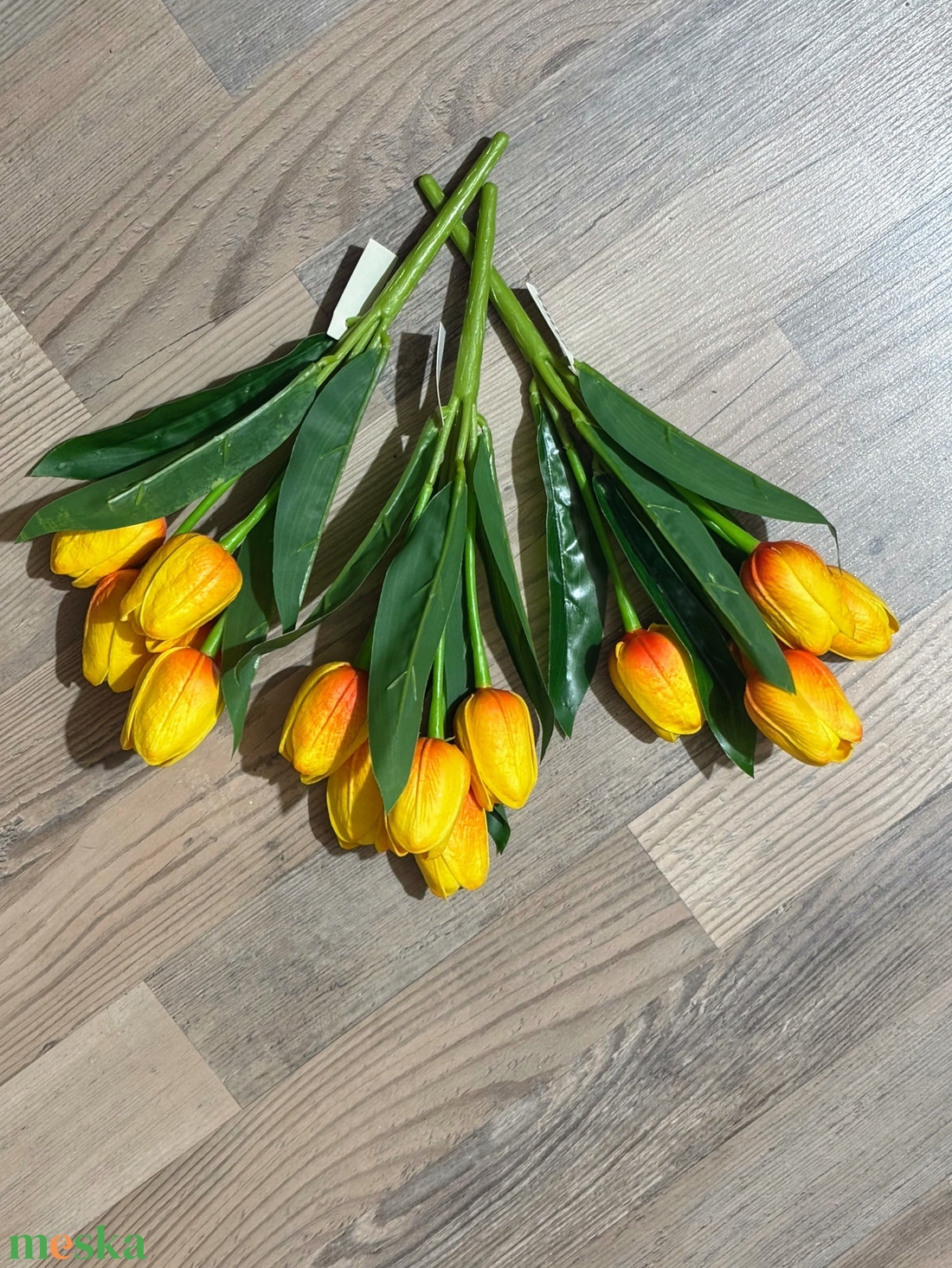 Gumi tulipán kis csokros  - otthon & életmód - virágdekoráció - virágdíszek - dekor koszorúk, kopogtatók - Meska.hu