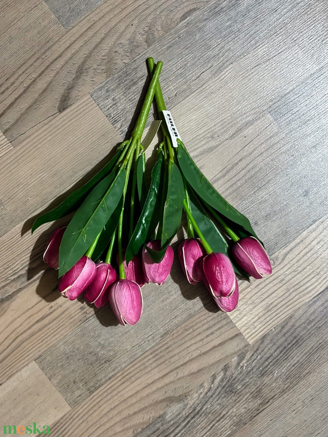 Gumi tulipán kis csokros  - otthon & életmód - virágdekoráció - virágdíszek - dekor koszorúk, kopogtatók - Meska.hu