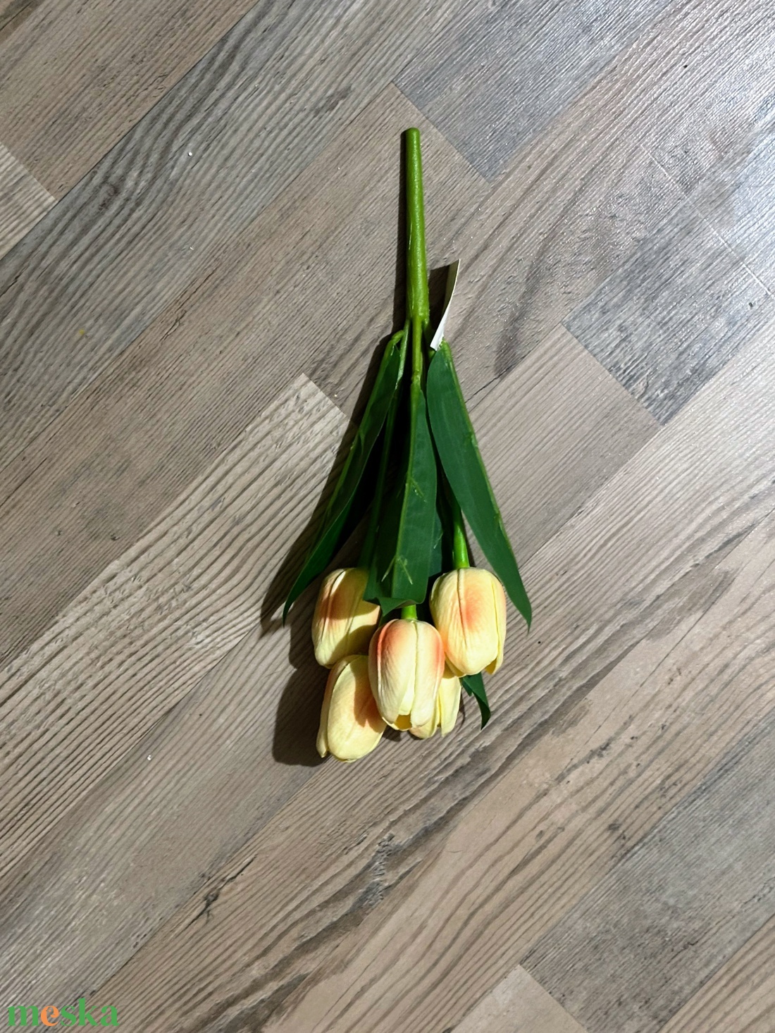 Gumi tulipán kis csokros  - otthon & életmód - virágdekoráció - virágdíszek - dekor koszorúk, kopogtatók - Meska.hu