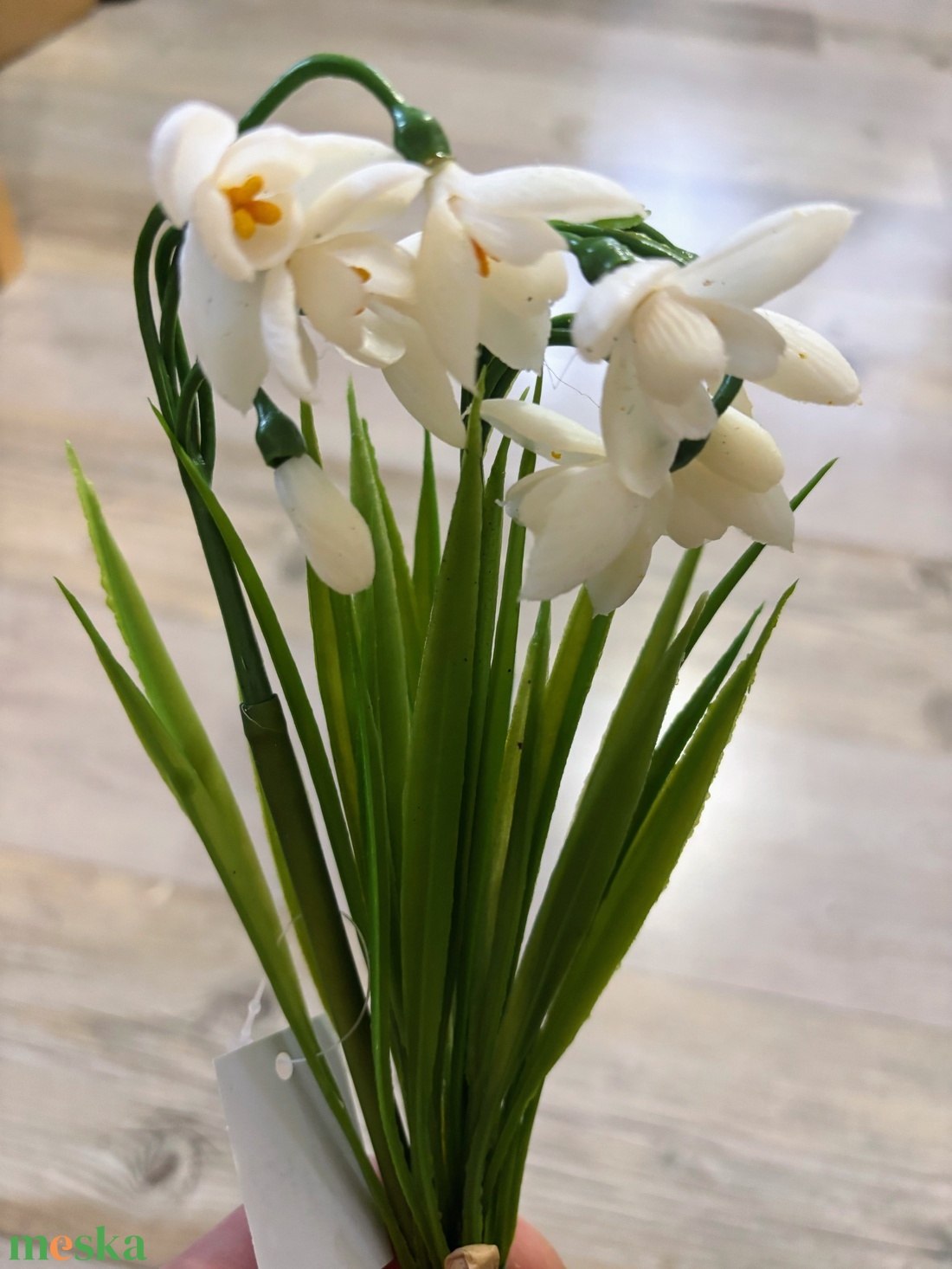 Hóvirág élethű gumi  - otthon & életmód - virágdekoráció - virágdíszek - asztali virágdísz - Meska.hu