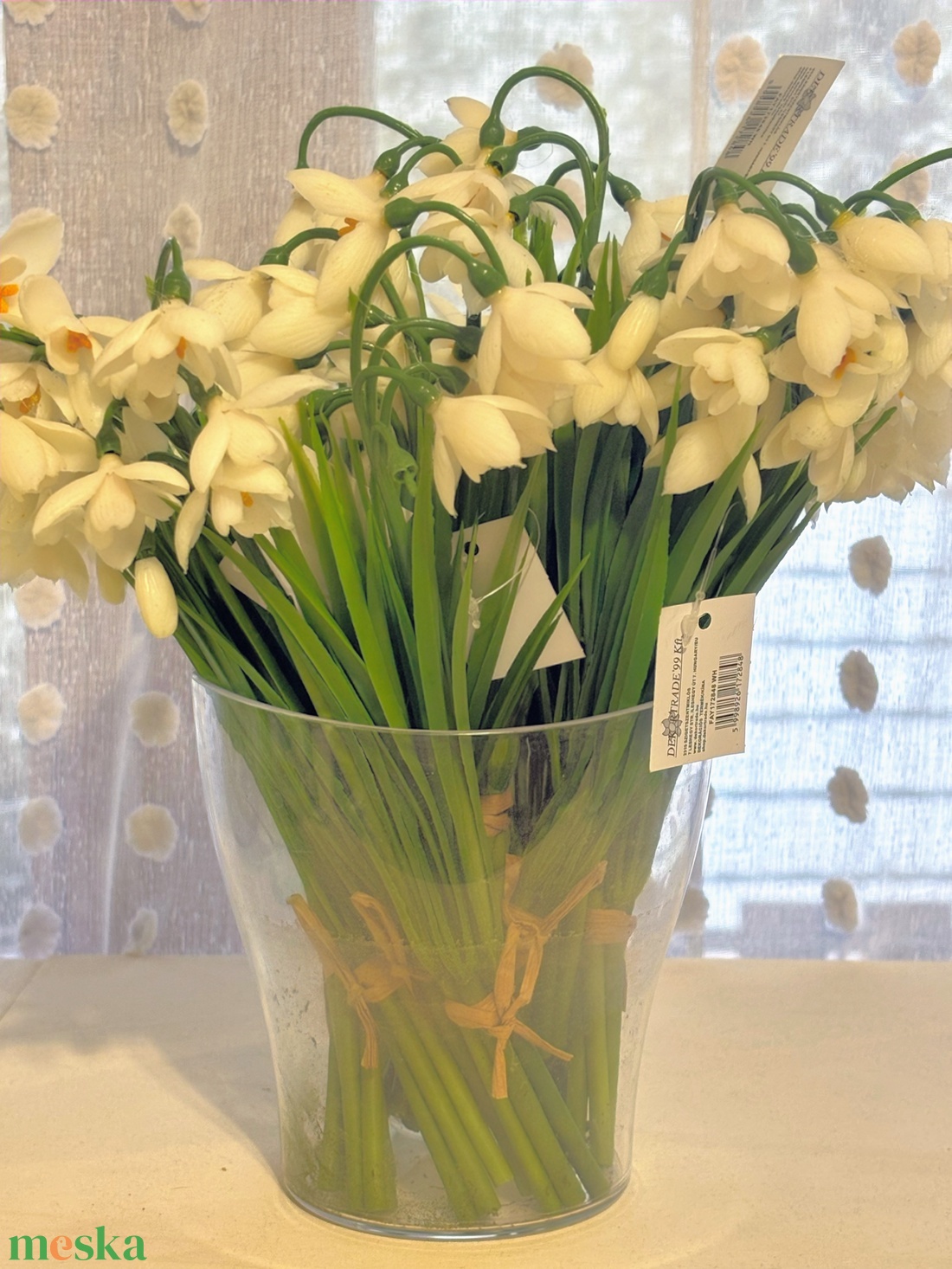 Hóvirág élethű gumi  - otthon & életmód - virágdekoráció - virágdíszek - asztali virágdísz - Meska.hu