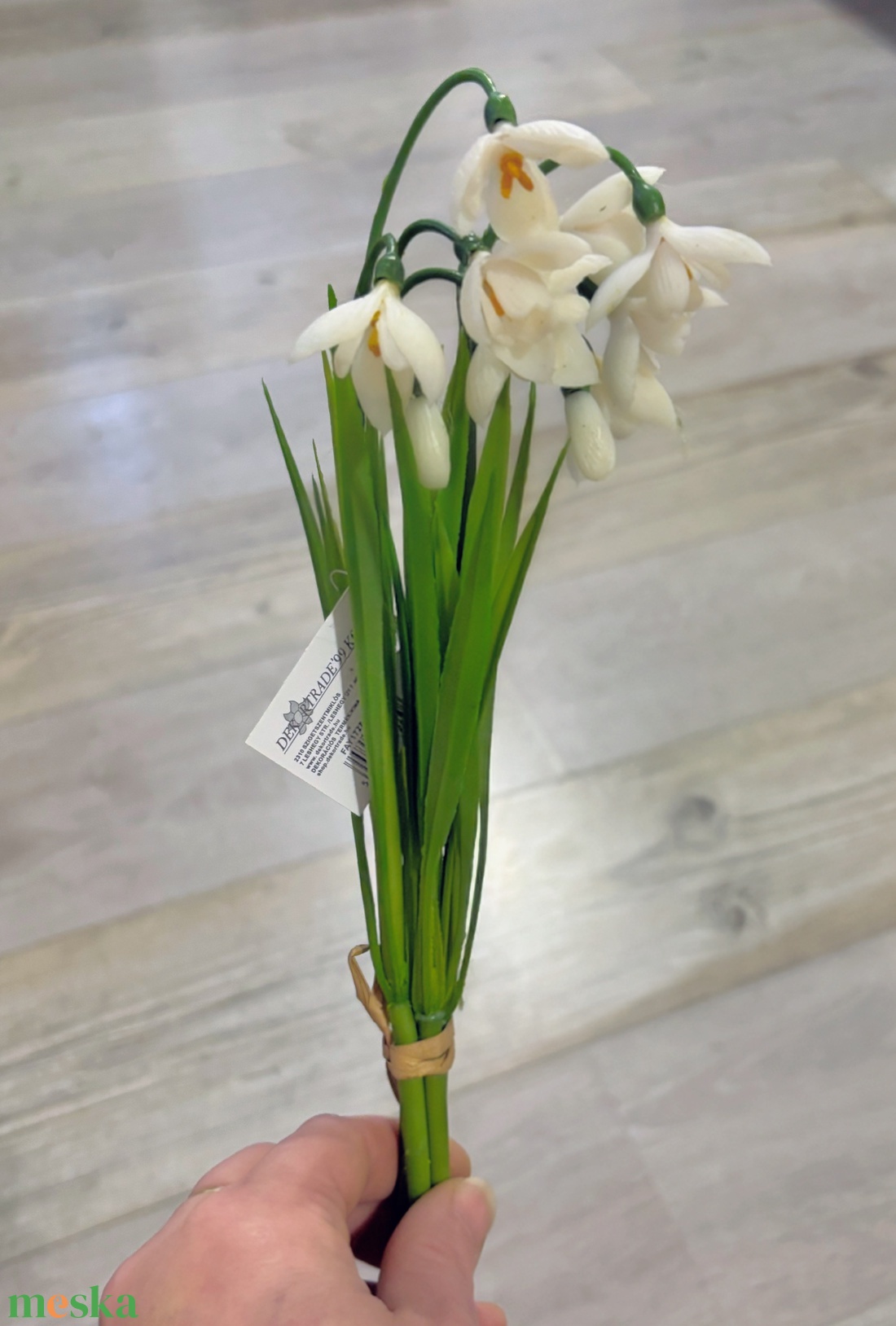 Hóvirág élethű gumi  - otthon & életmód - virágdekoráció - virágdíszek - asztali virágdísz - Meska.hu