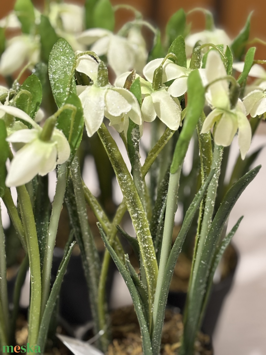 Hóvirág deres ,cserepes  - otthon & életmód - dekoráció - asztal és polc dekoráció - asztaldísz - Meska.hu