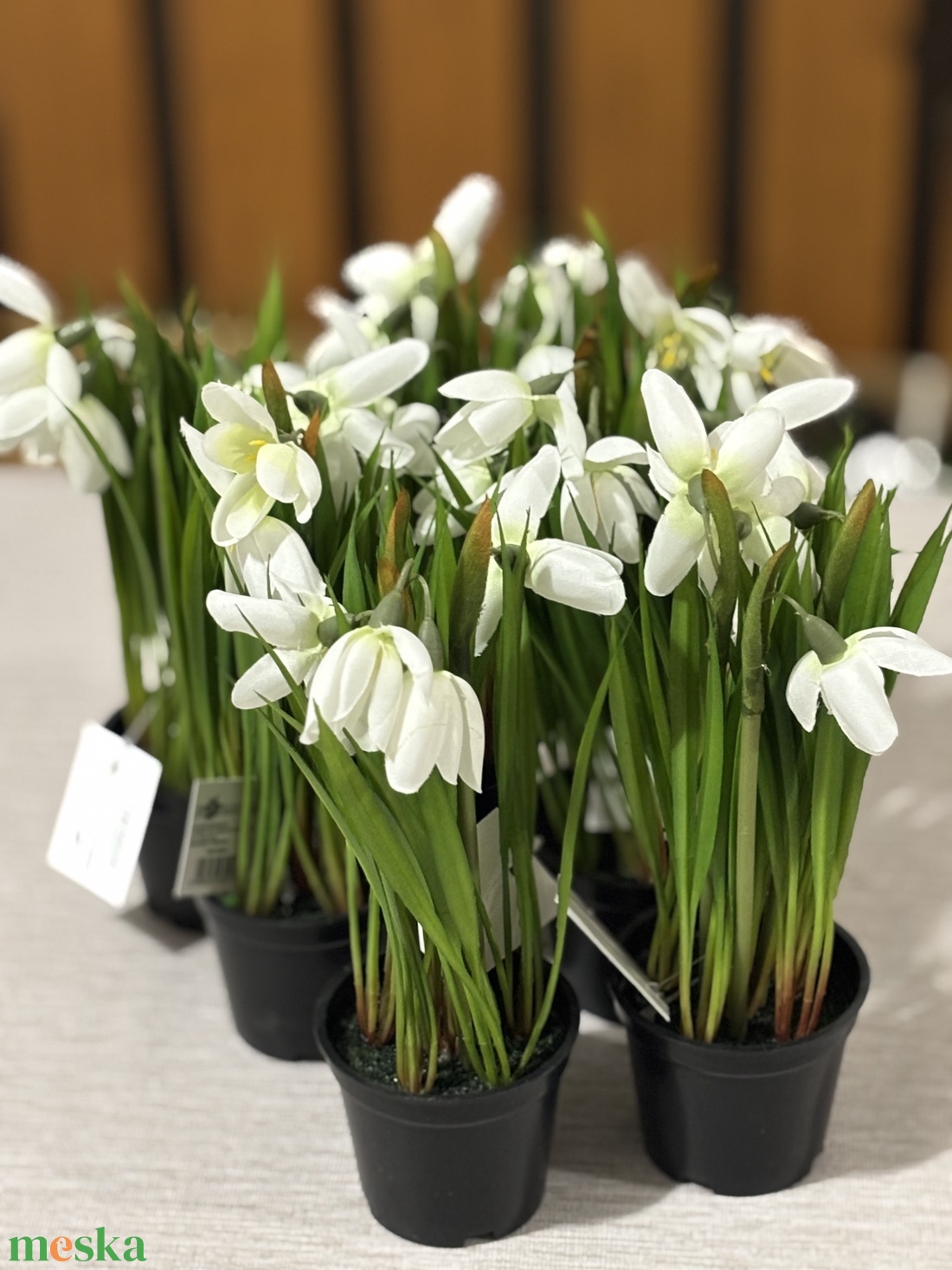 Hóvirág cserepes  - otthon & életmód - dekoráció - asztal és polc dekoráció - asztaldísz - Meska.hu