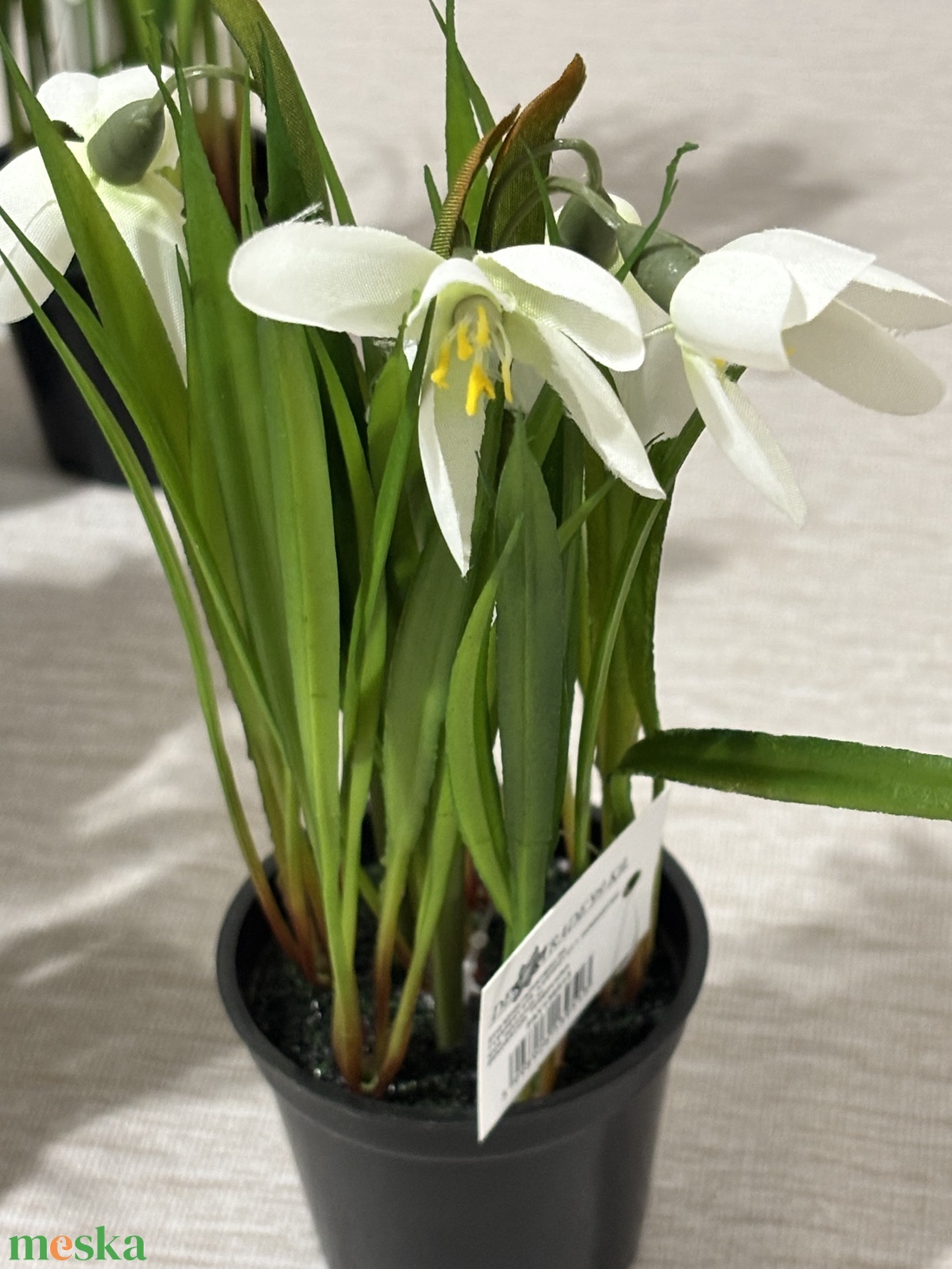 Hóvirág cserepes  - otthon & életmód - dekoráció - asztal és polc dekoráció - asztaldísz - Meska.hu