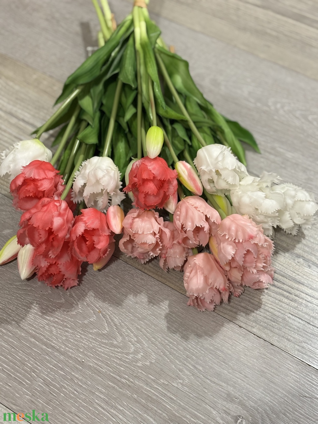 Papagáj tulipán csokor  - otthon & életmód - virágdekoráció - virágdíszek - asztali virágdísz - Meska.hu