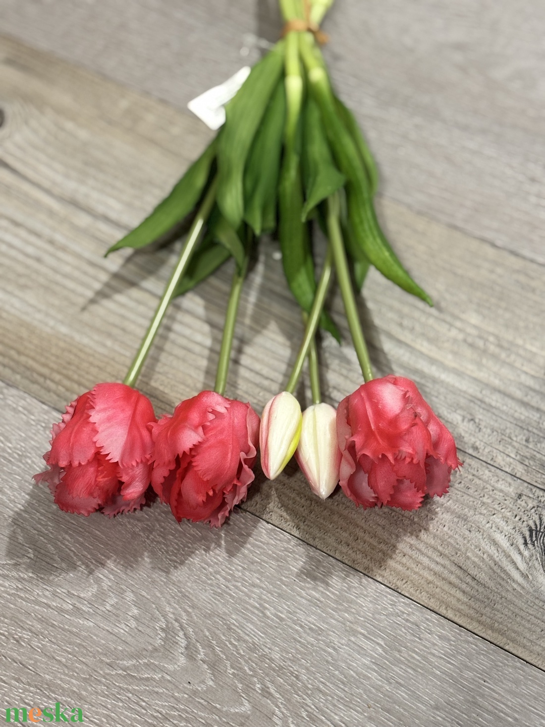 Papagáj tulipán csokor  - otthon & életmód - virágdekoráció - virágdíszek - asztali virágdísz - Meska.hu