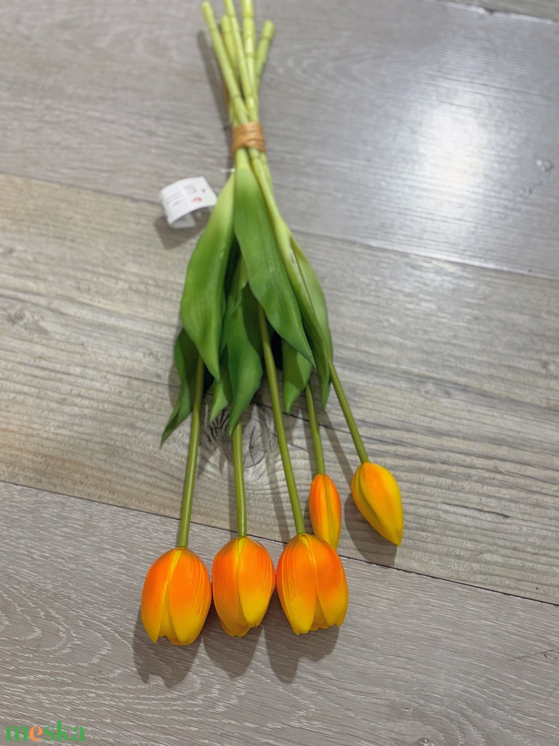 Élethű gumi tulipán csokor  - otthon & életmód - virágdekoráció - virágdíszítő kellékek - Meska.hu