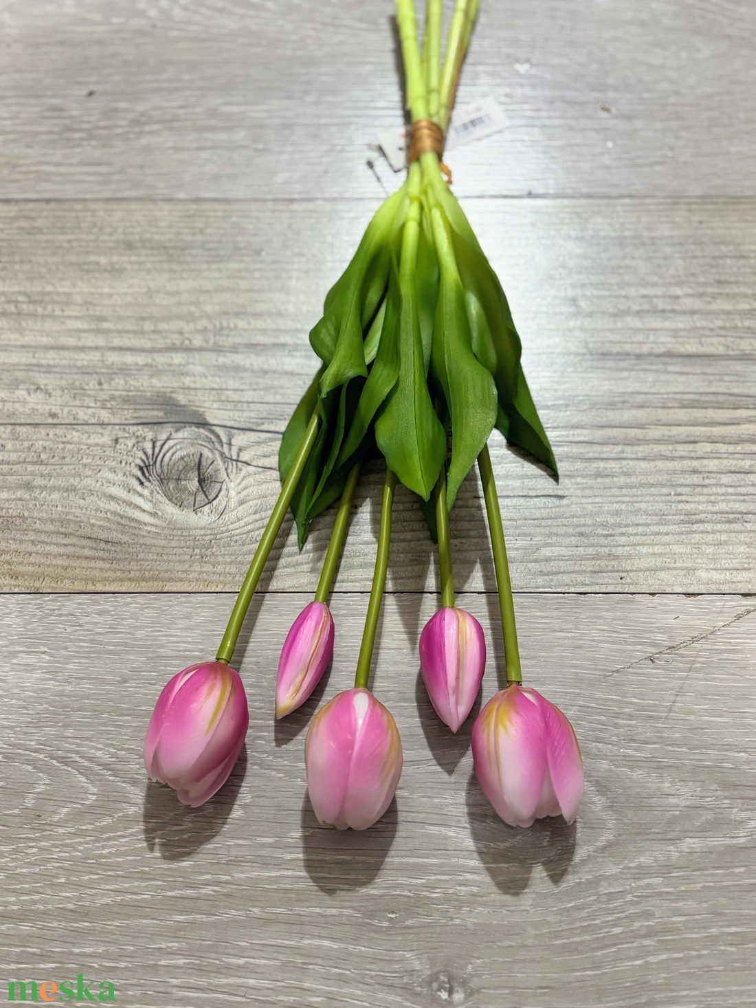 Élethű gumi tulipán csokor  - otthon & életmód - virágdekoráció - virágdíszítő kellékek - Meska.hu