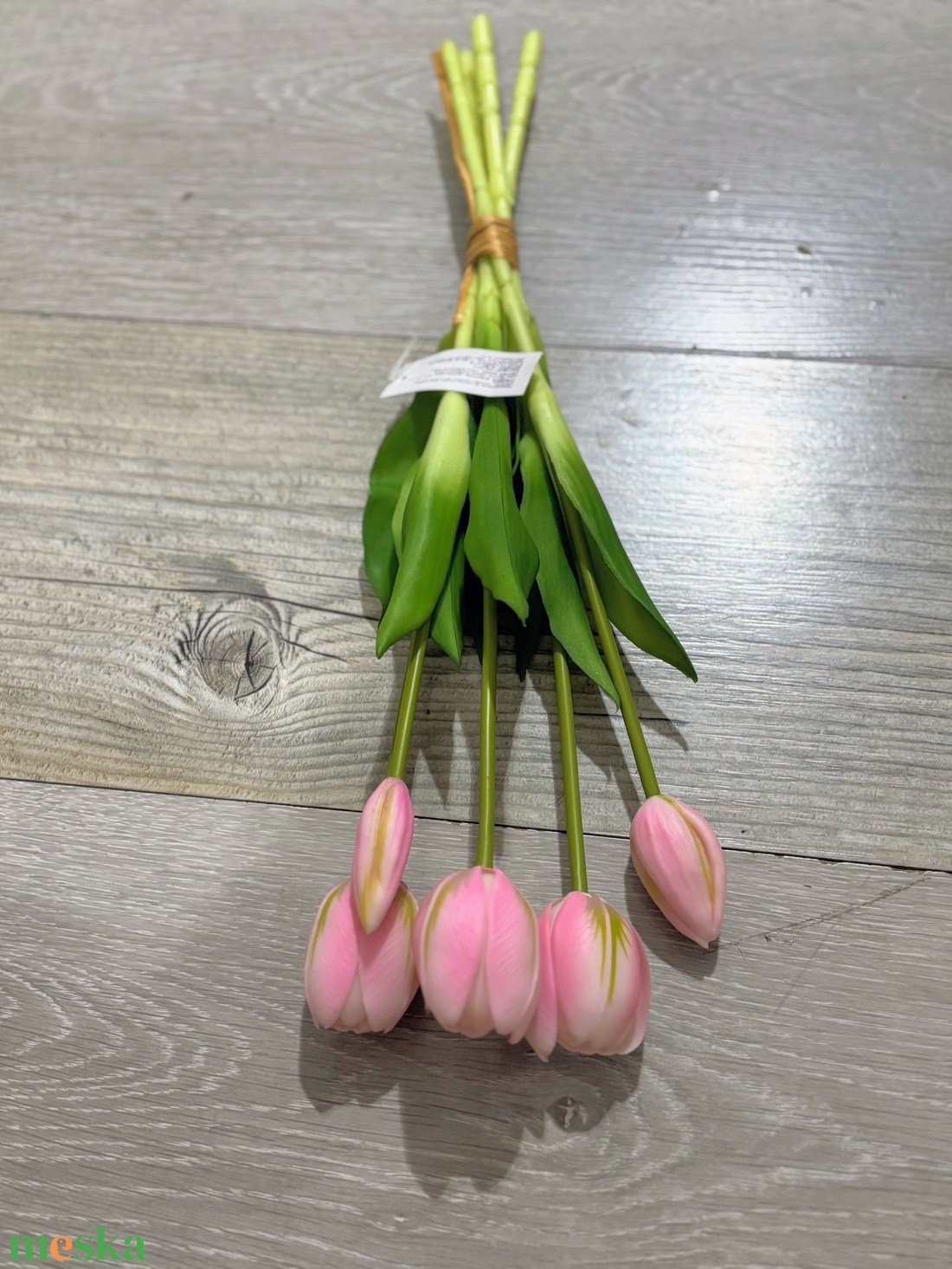 Élethű gumi tulipán csokor  - otthon & életmód - virágdekoráció - virágdíszítő kellékek - Meska.hu